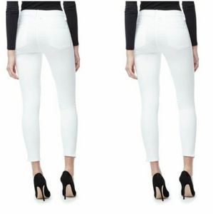 Good American Good Legs crop white jeans